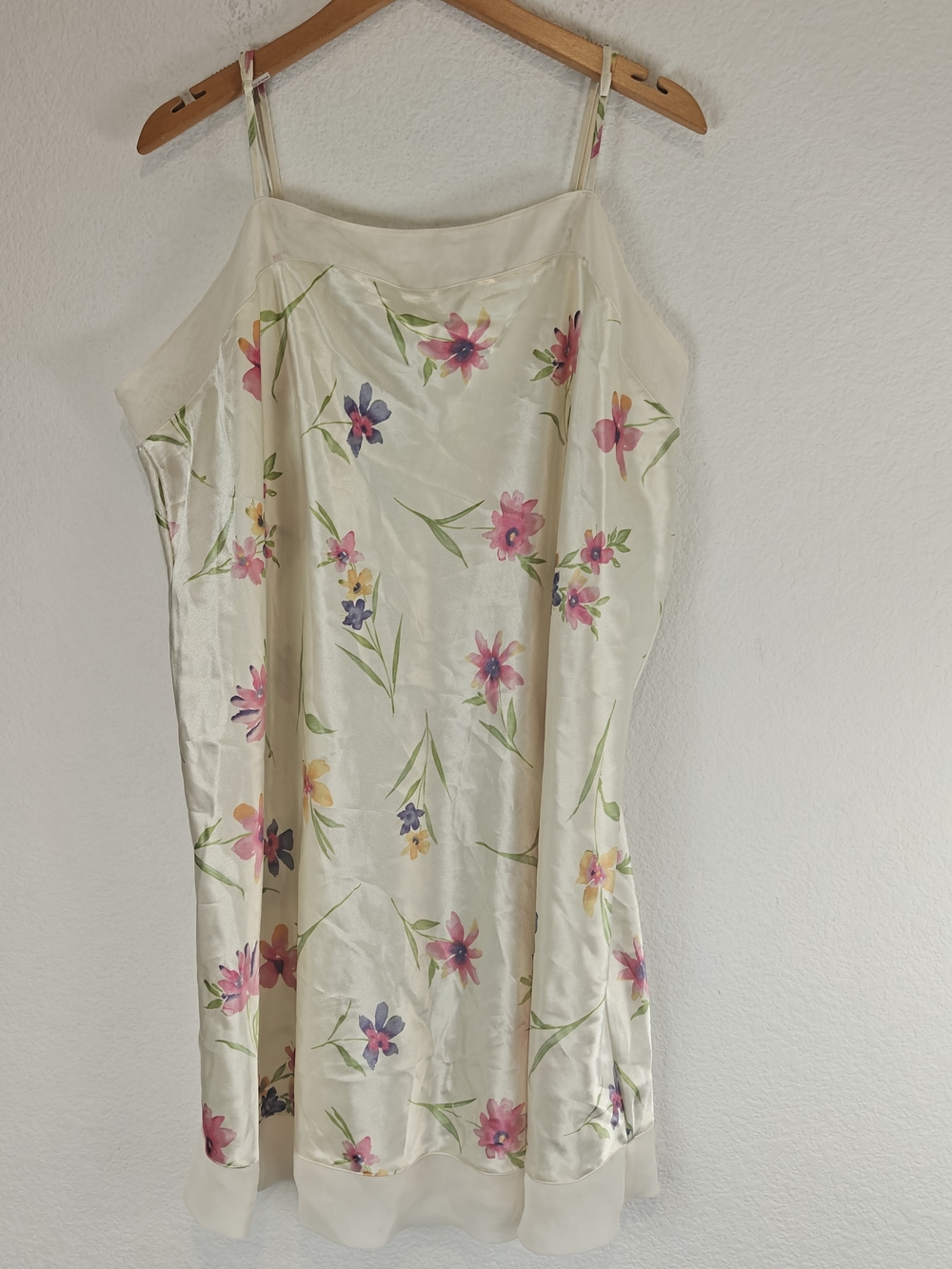 VTG Valerie Stevens Floral Sheer Slip Dress 1X Romantic Coquette Cottagecore - Picture 2 of 13